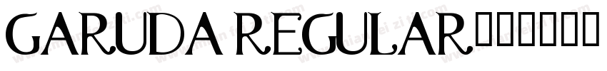 Garuda Regular字体转换